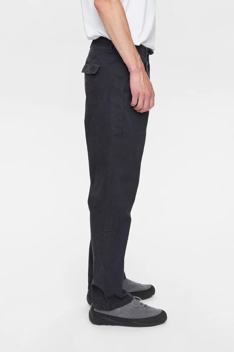 Pantaloni Anerkjendt Akjan Cotton Pleat Ela - 11