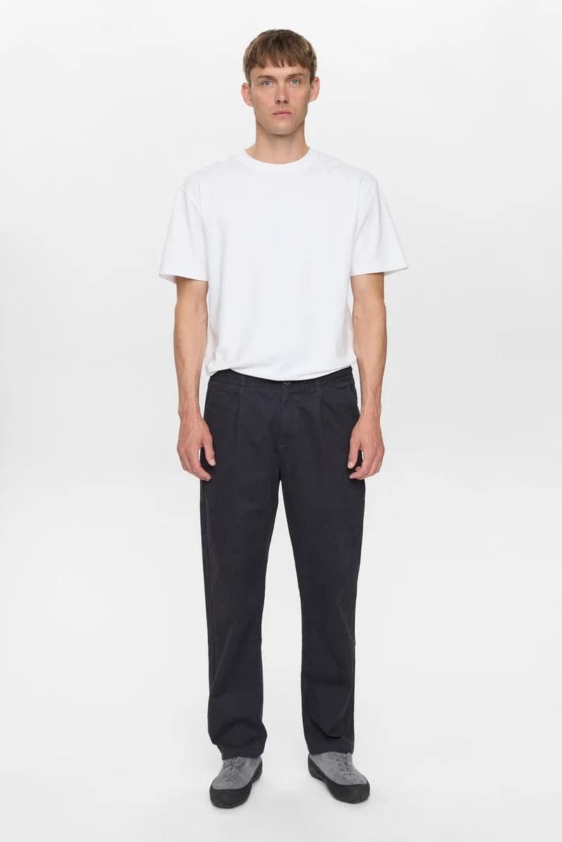 Pantaloni Anerkjendt Akjan Cotton Pleat Ela - 5