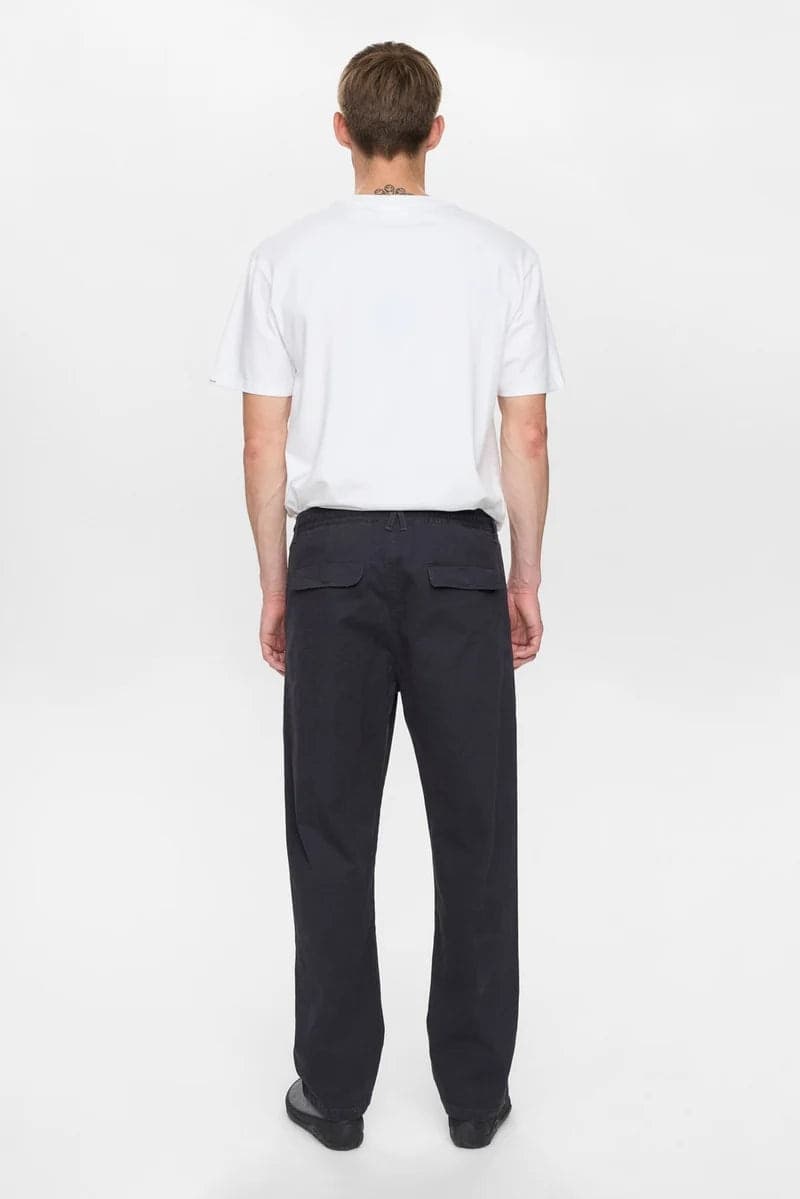 Pantaloni Anerkjendt Akjan Cotton Pleat Ela - 7