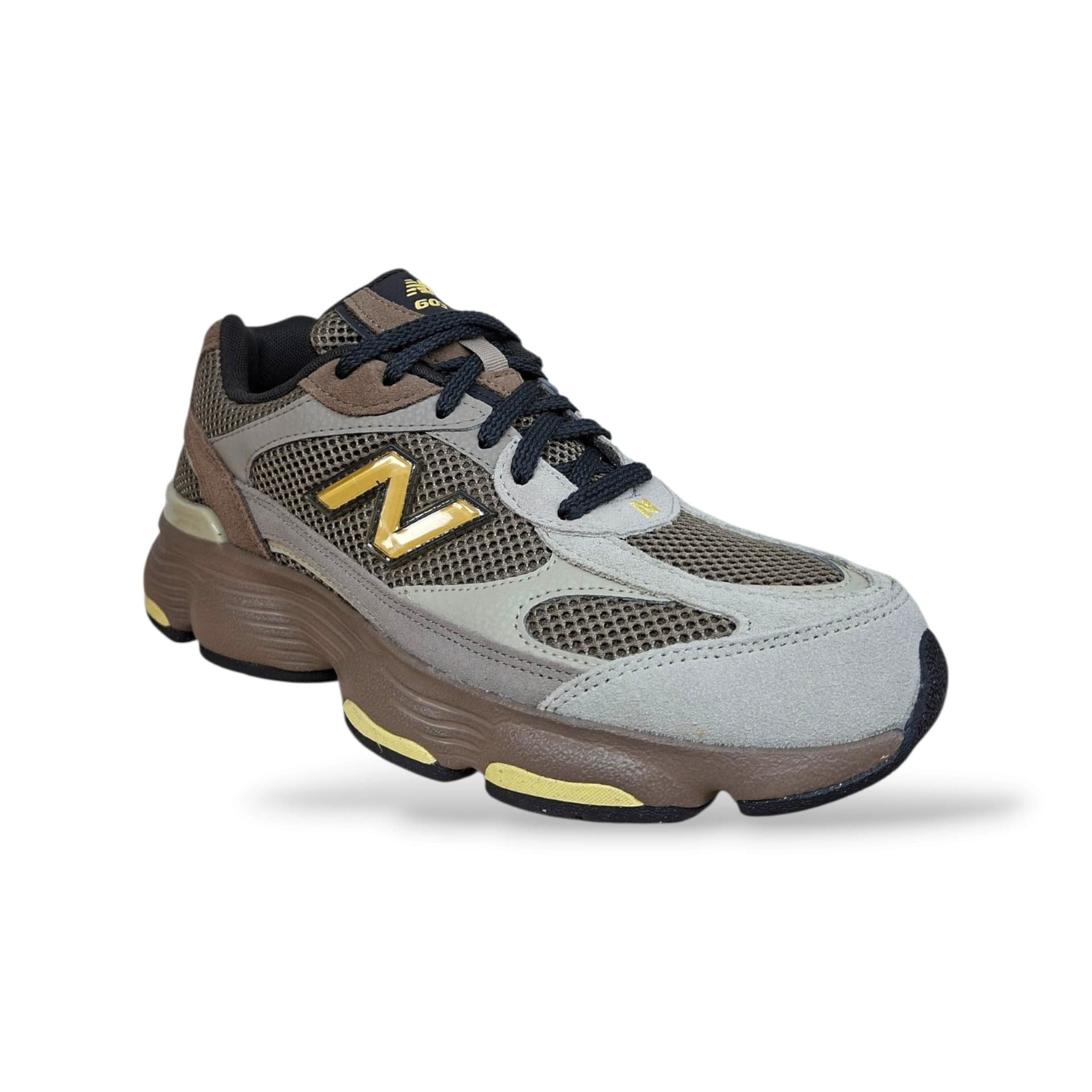 New Balance 630 M6032Z9 Sneakers Uomo e Donna Marrone Grigio Giallo | Lacci Retro Running Heritage Sport Comfort | Taglie 41.5-45 | Scarpetteria Gica - 2