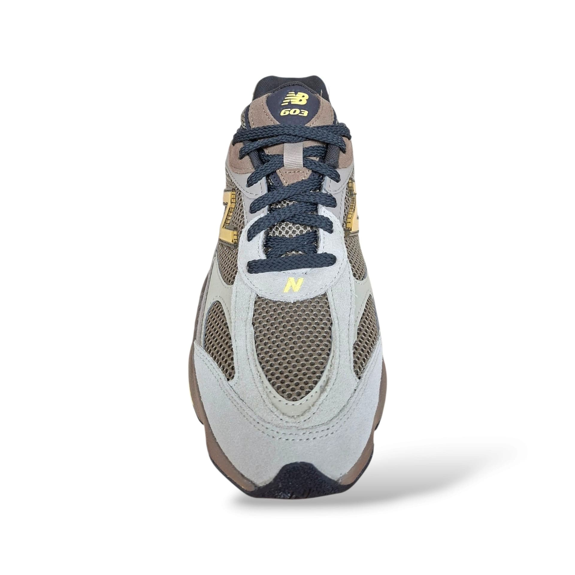 New Balance 630 M6032Z9 Sneakers Uomo e Donna Marrone Grigio Giallo | Lacci Retro Running Heritage Sport Comfort | Taglie 41.5-45 | Scarpetteria Gica - 4