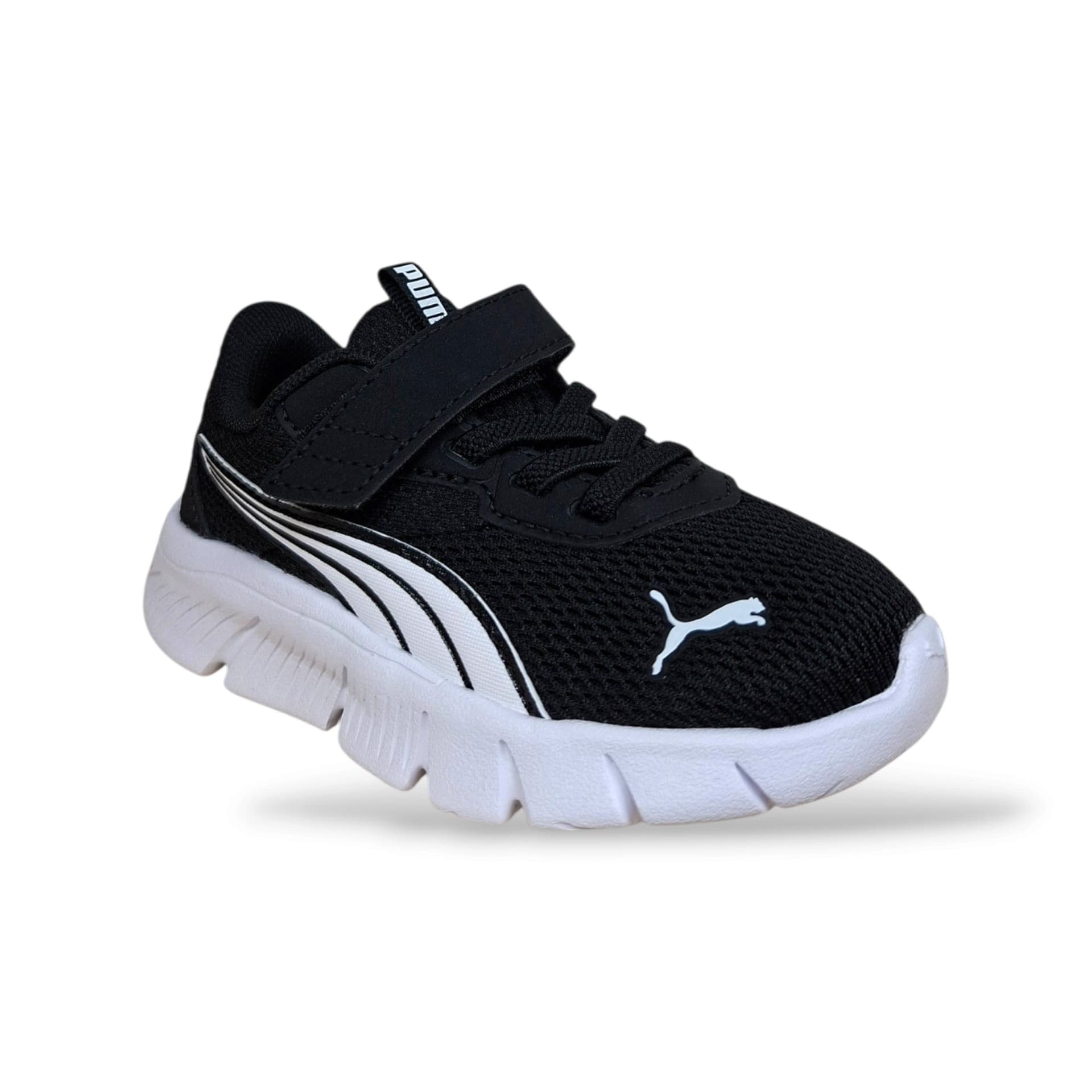 Puma Flex Focus 311523 Sneakers Bambini e Ragazzi Nero Bianco | Laccio Elastico Velcro Leggere Flessibili Scuola Sport | Taglie 24-35 | Scarpetteria Gica - 2