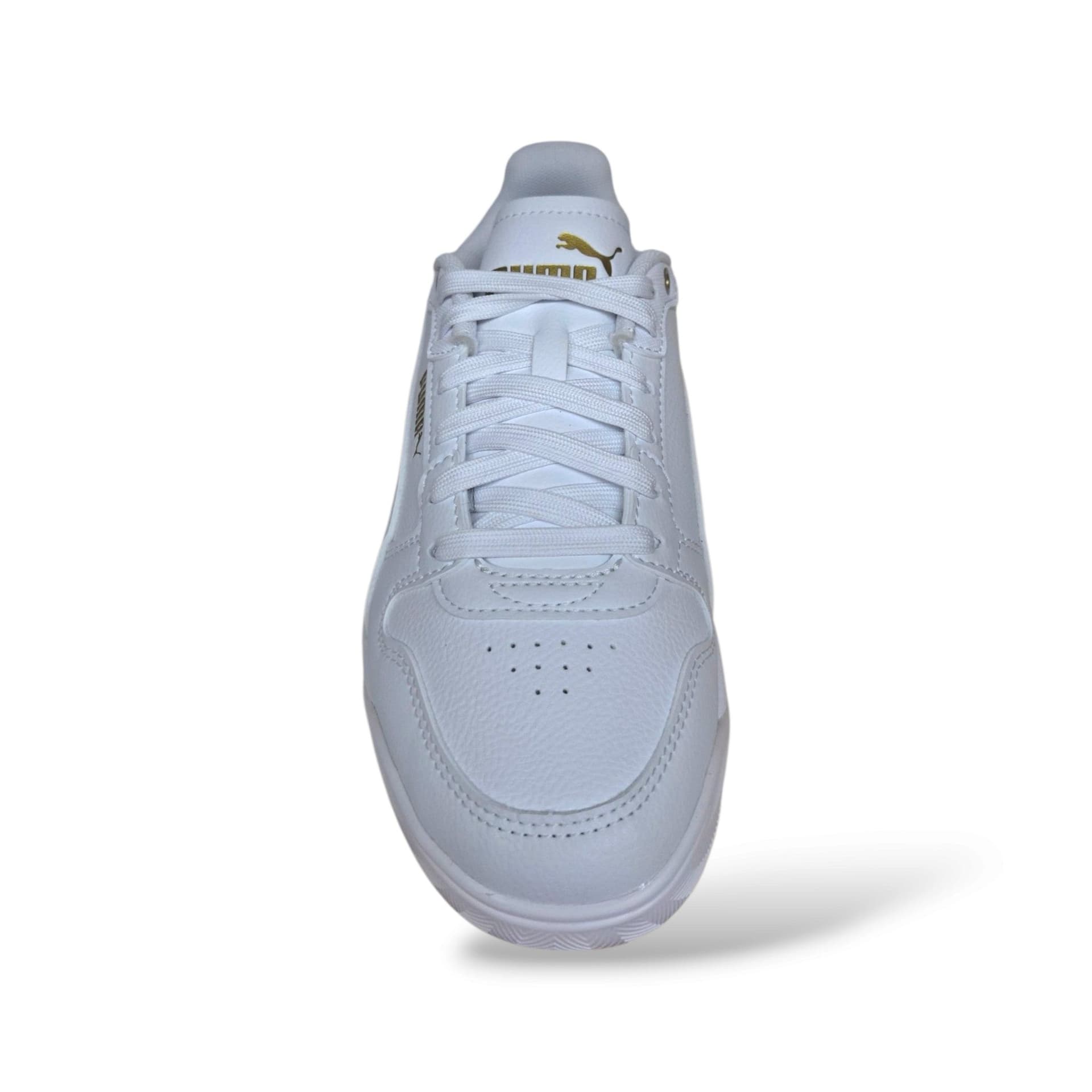 Puma Court Bae 408625 Sneakers Bambini e Ragazzi Bianco | Pelle Laccio Elastico Velcro Tennis Style Minimal Premium | Taglie 28-35 | Scarpetteria Gica - 14