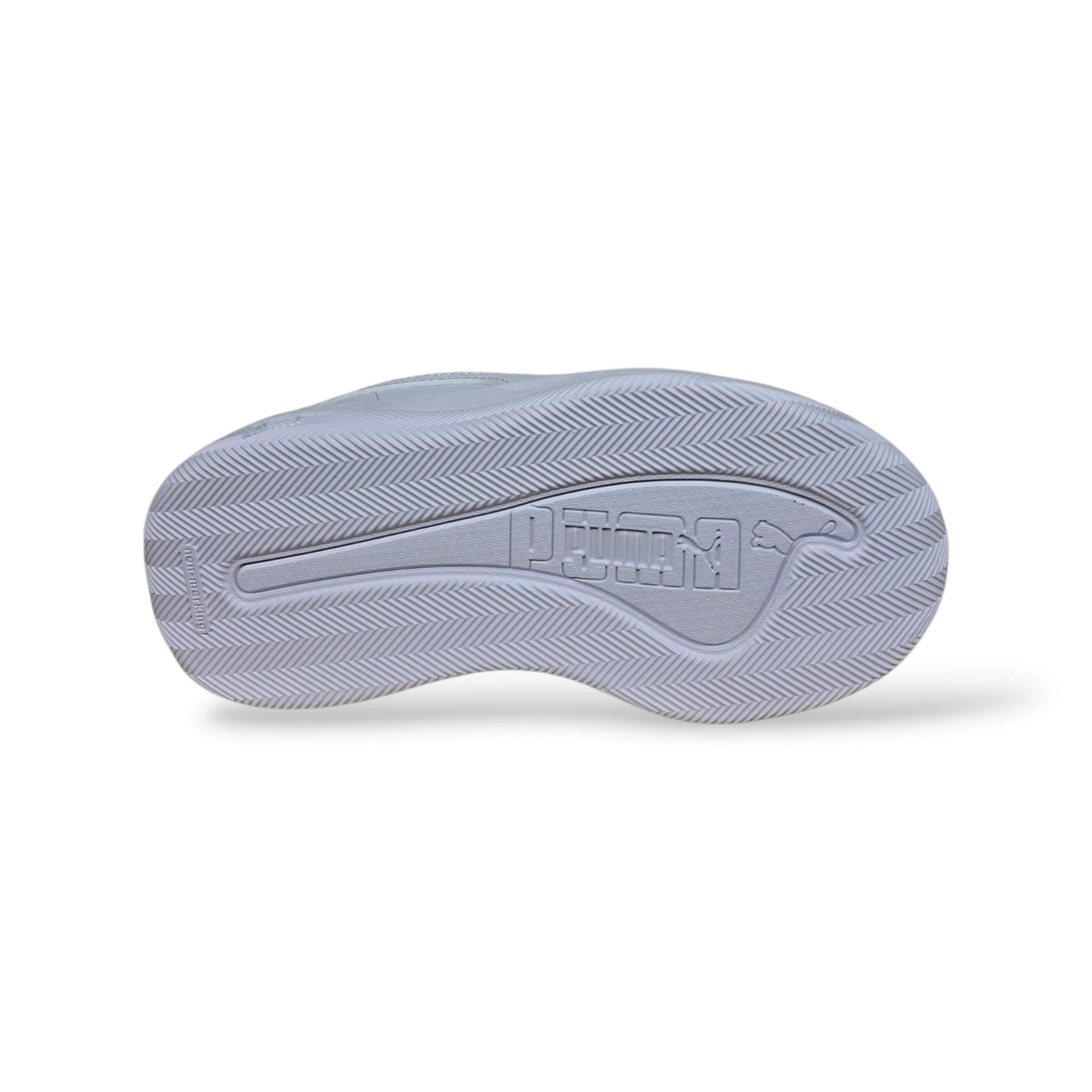 Puma Court Bae 408625 Sneakers Bambini e Ragazzi Bianco | Pelle Laccio Elastico Velcro Tennis Style Minimal Premium | Taglie 28-35 | Scarpetteria Gica - 5