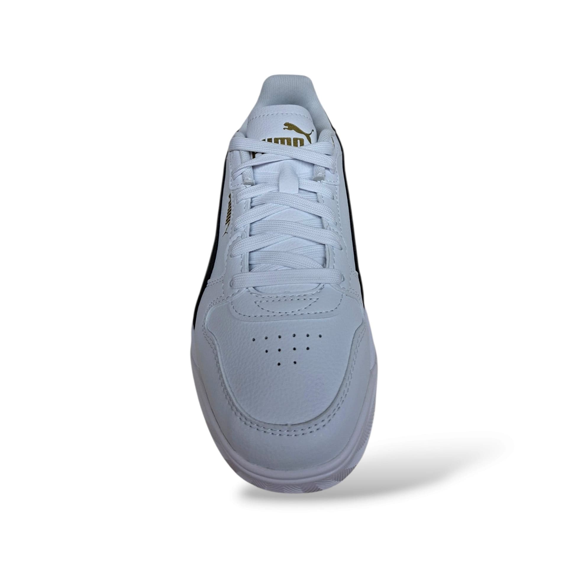 Puma Court Bae 408624 Sneakers Ragazzi e Donna Bianco Nero | Pelle Lacci Tennis Style Minimal Premium | Taglie 36-39 | Scarpetteria Gica - 4