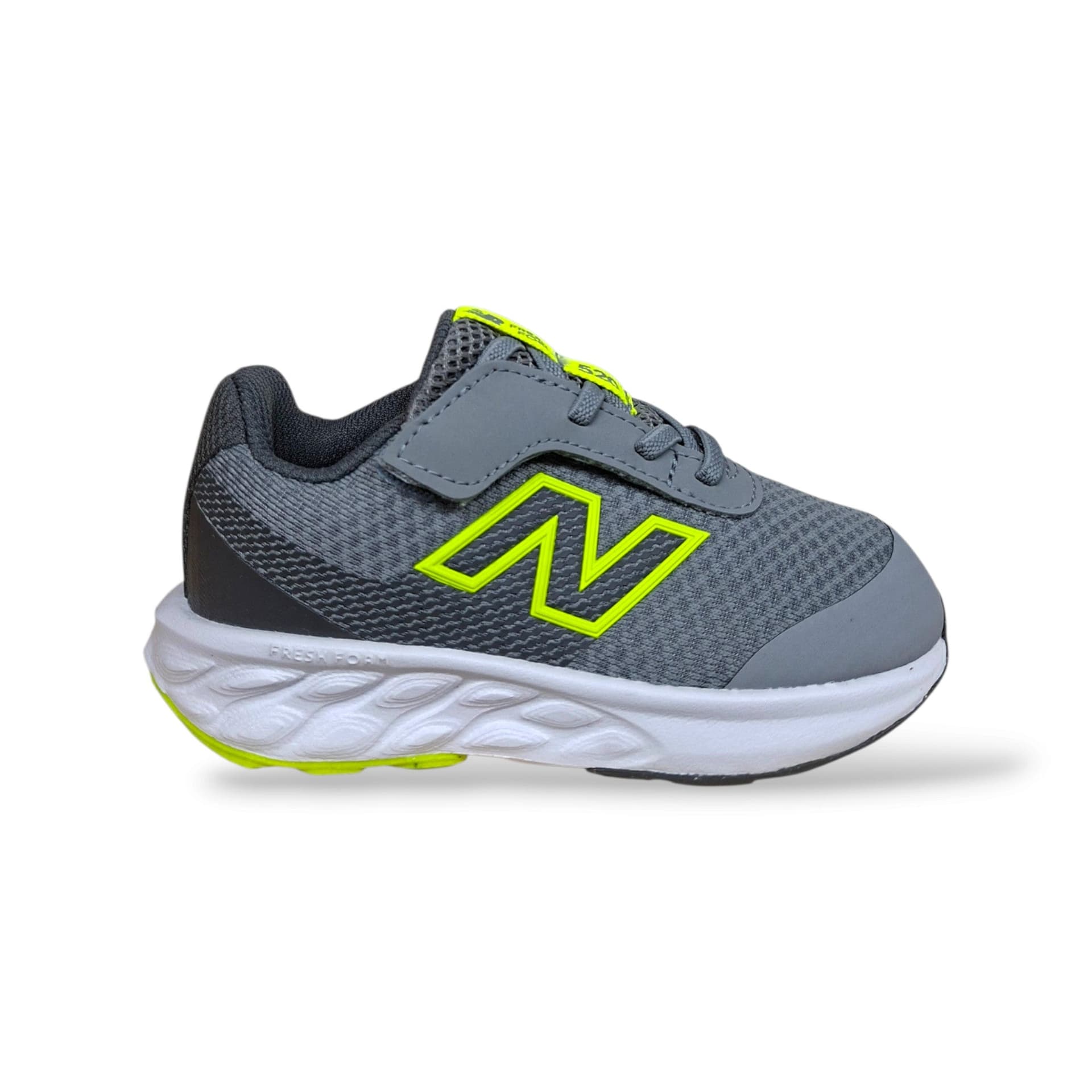 New Balance 520 I520885 Sneakers Bambini Grigio Giallo | Velcro Pratiche Leggere Comode Scuola Back to School | Taglie 20-27.5 | Scarpetteria Gica - 6
