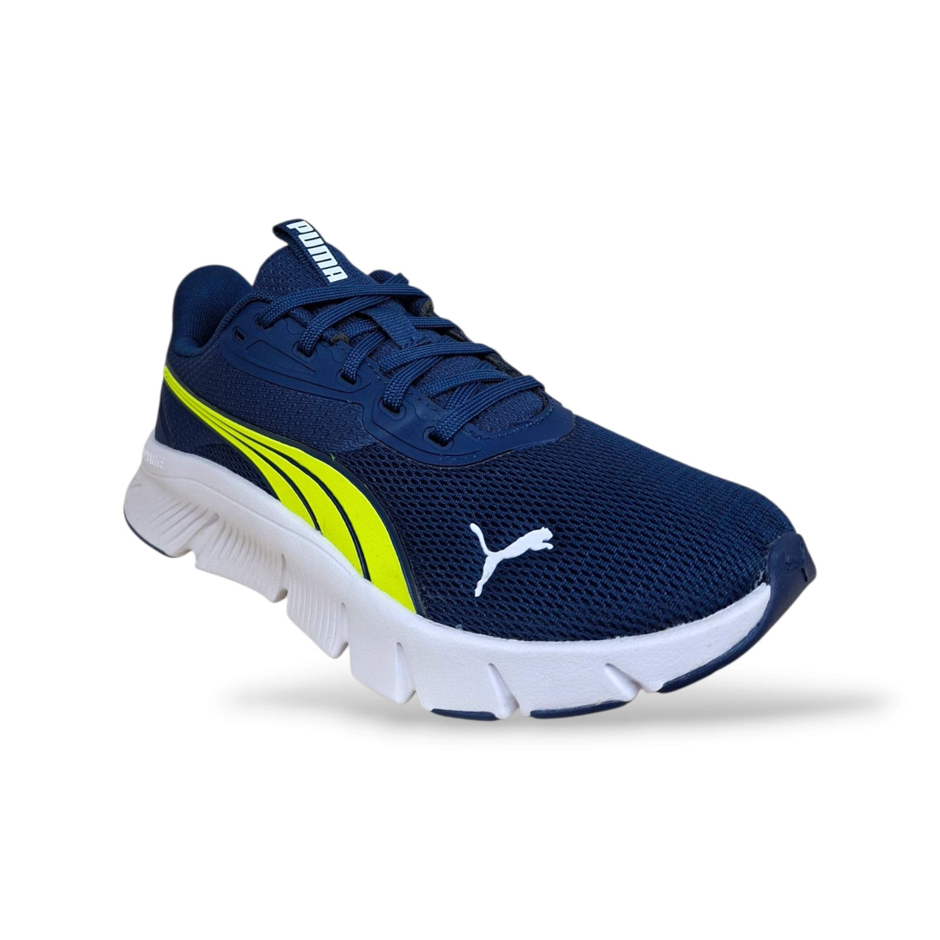 Puma Flex Focus 401517 Sneakers Ragazzi e Uomo Blu Giallo | Lacci Leggere Flessibili Training Sport Urban Energico | Taglie 36-39 | Scarpetteria Gica - 2