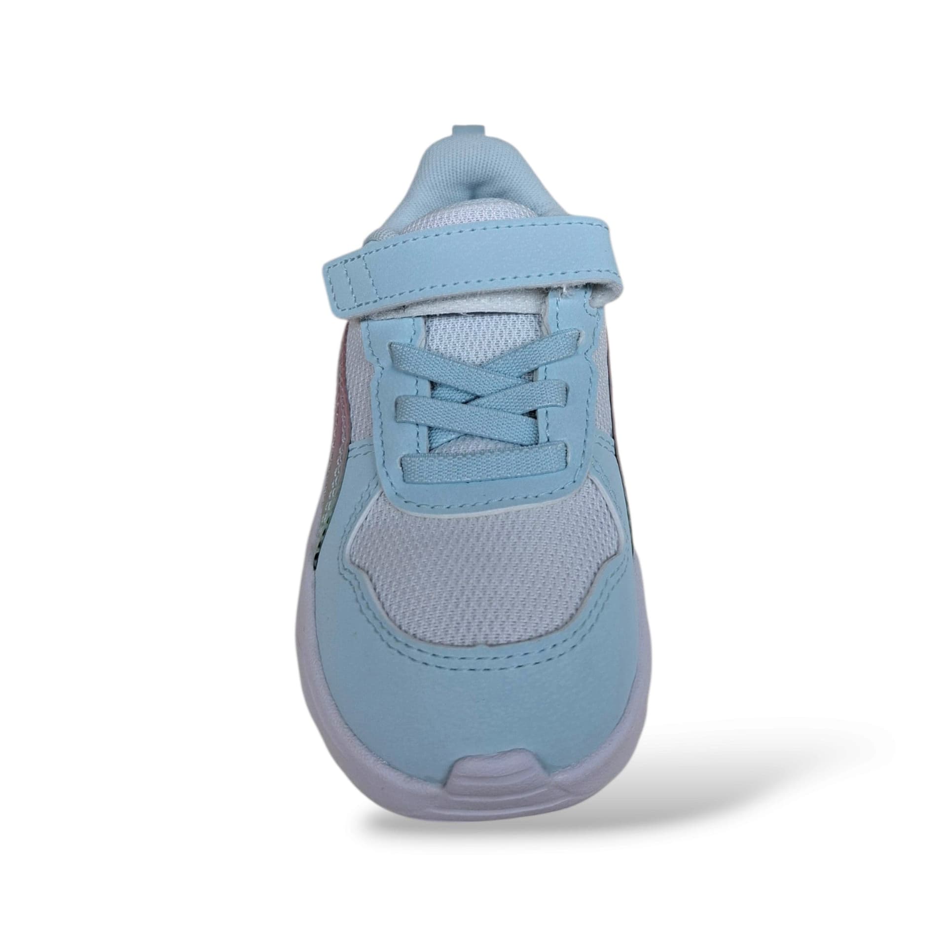 Puma Trinity 407529 Sneakers Bambine Celeste Rosa | Laccio Elastico Velcro Leggere Comode Prima Scarpa Sportiva | Taglie 20-27 | Scarpetteria Gica - 4
