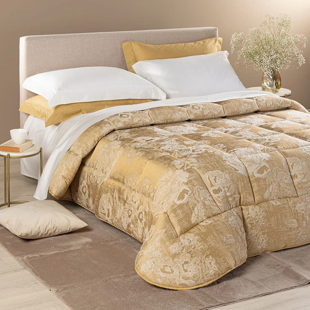 Trapunta Matrimoniale Caleffi Rosier Dreaming 265x265 in Raso Jacquard – 300 g/m² - 2