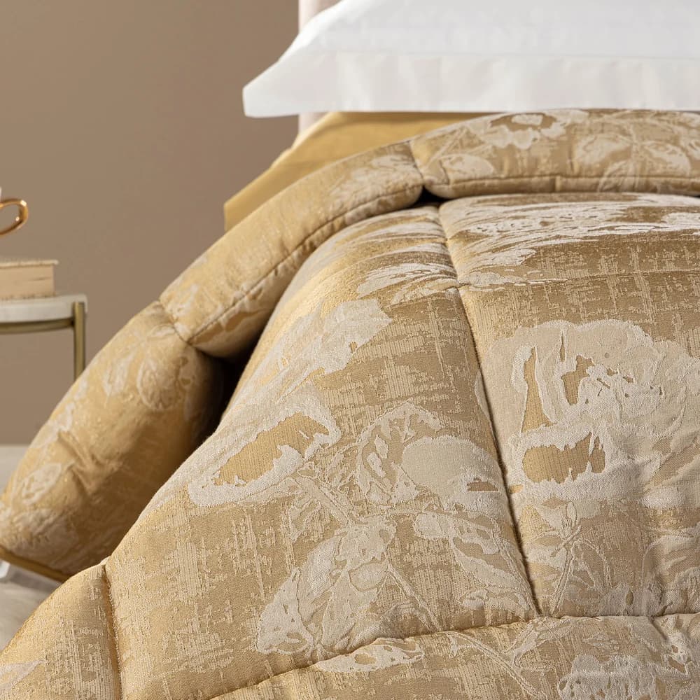 Trapunta Matrimoniale Caleffi Rosier Dreaming 265x265 in Raso Jacquard – 300 g/m² - 4