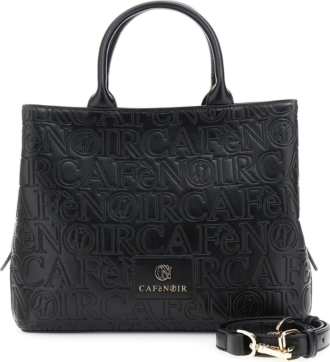 BORSA A MANO IN SINTETICO EFFETTO PELLECON EMBOSSED ALL OVER LOGATO