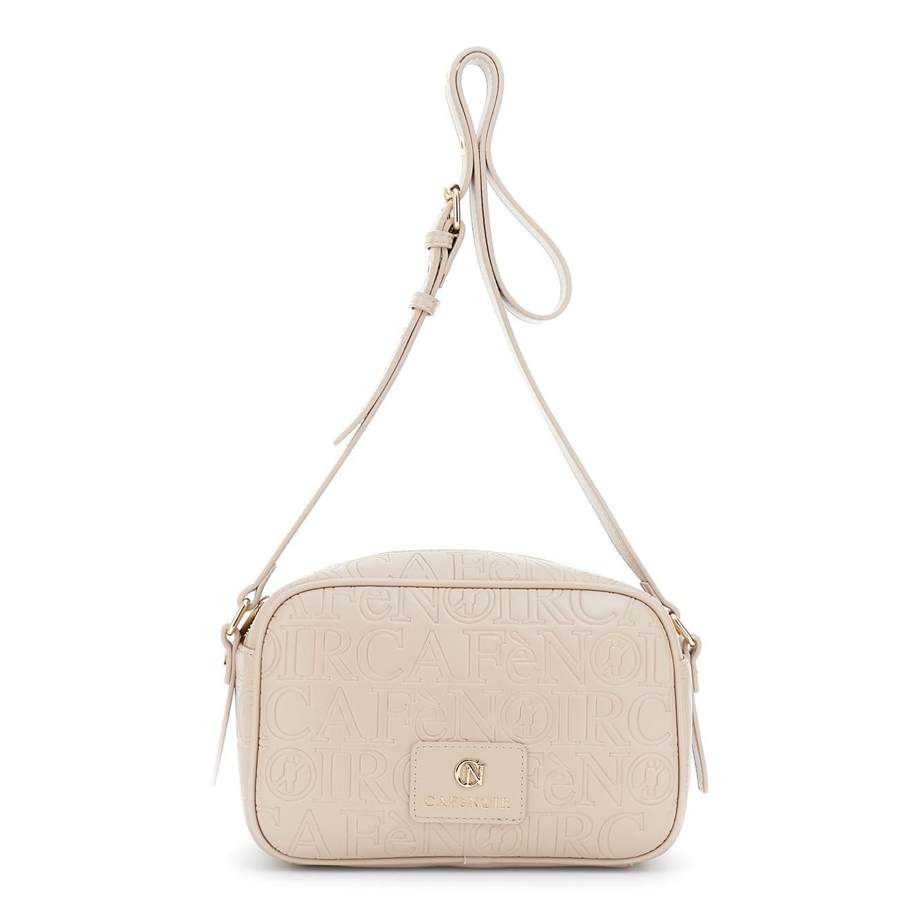 CAMERA BAG IN SINTETICO EFFETTO PELLE CON EMBOSSED ALL OVER LOGATO.
