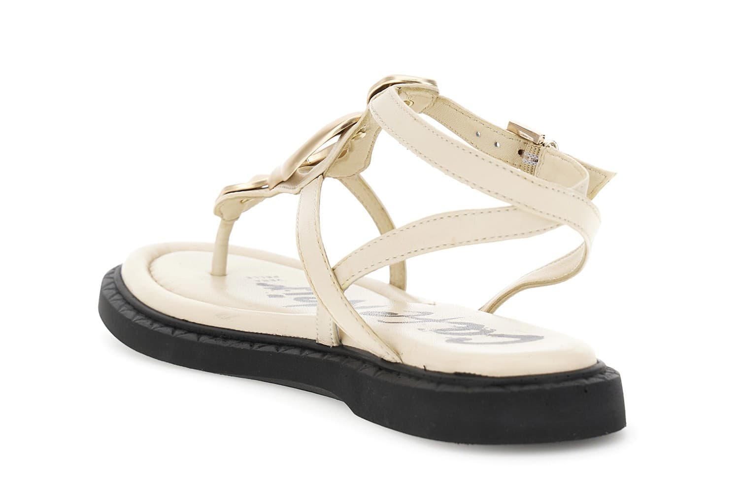 SANDALO INFRADITO IN NAPPA CON ACCESSORIO - 2