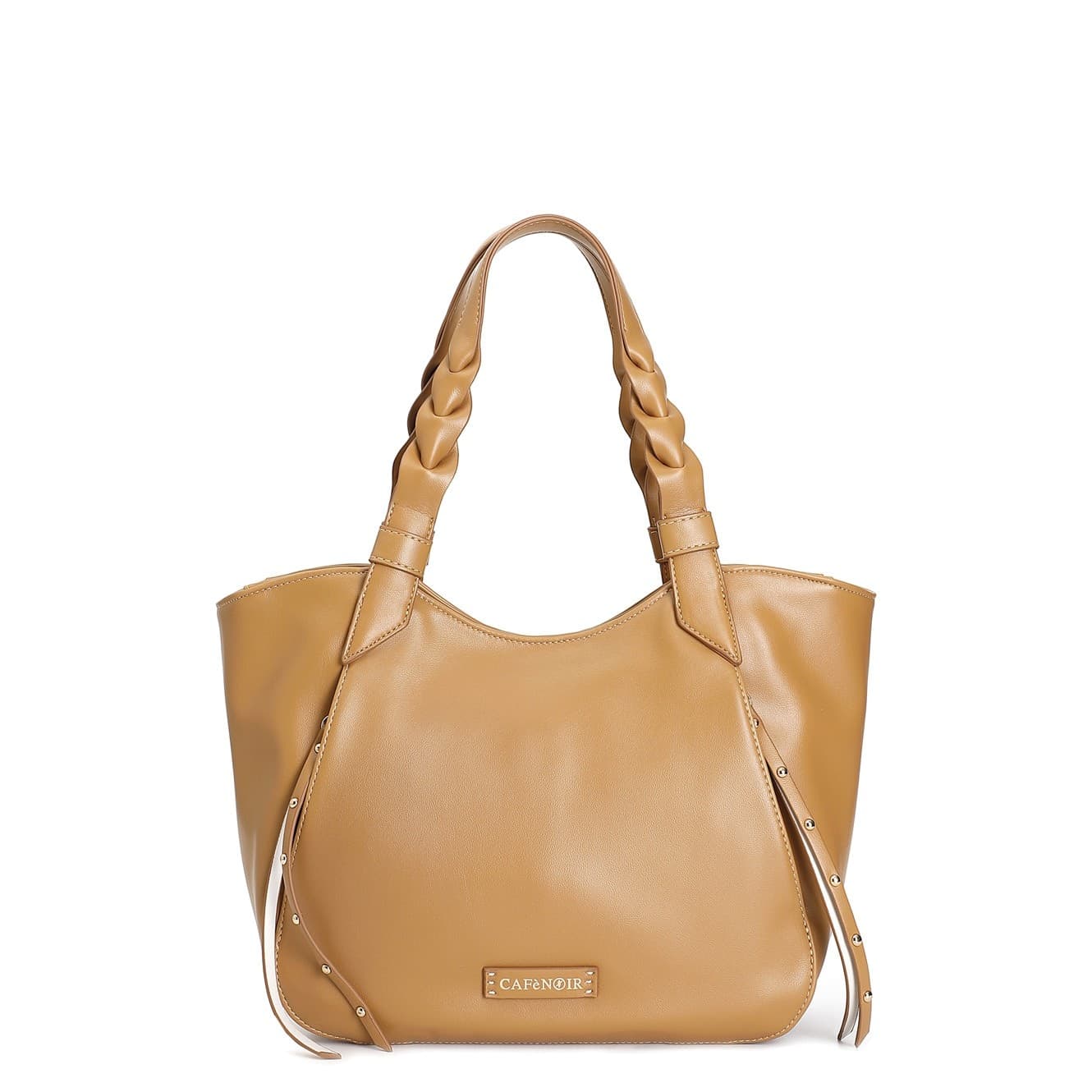 SHOPPING CON TASCHE LATERALI CON MANICIINTRECCIATI