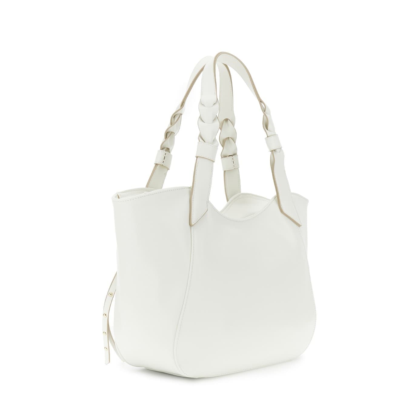 SHOPPING CON TASCHE LATERALI CON MANICIINTRECCIATI - 4