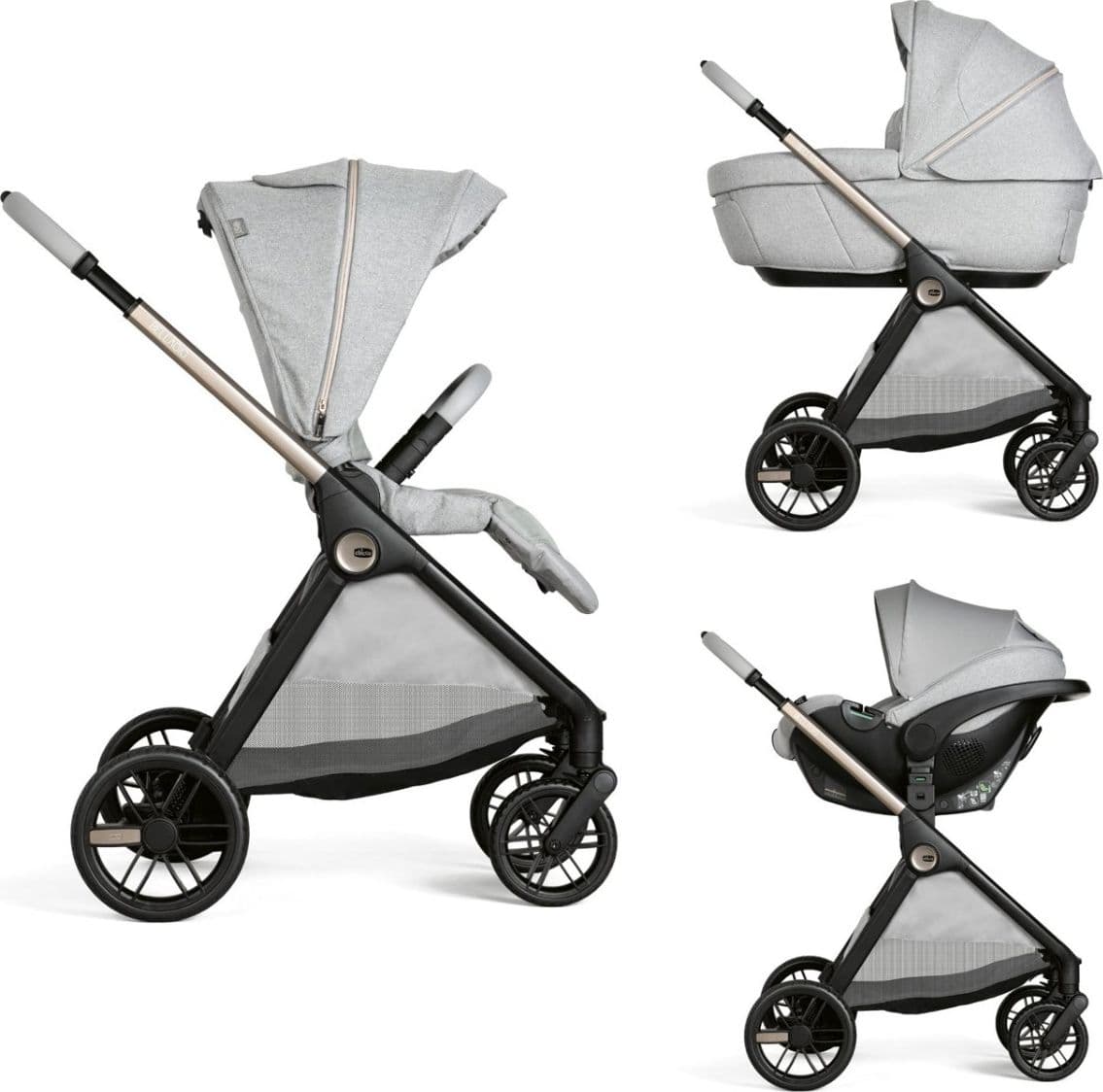 Trio Chicco Bellagio Gran Comfort + Stand Up Lullaglide Omaggio - Vari Colori - 3