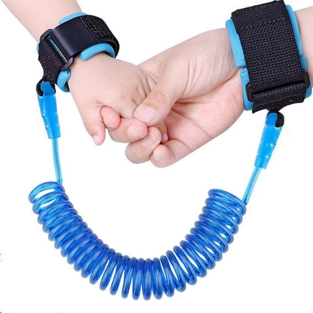 BRACCIALE DI SICUREZZA PORTATILE CON MOLLA ESTENSIBILE 1,5MT ANTI-SMARRIMENTO PER BAMBINI - 2