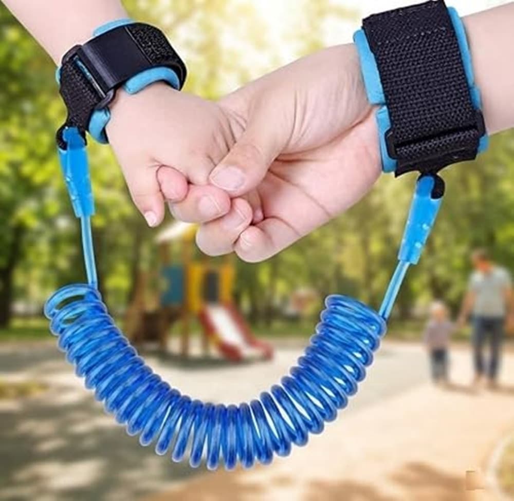 BRACCIALE DI SICUREZZA PORTATILE CON MOLLA ESTENSIBILE 1,5MT ANTI-SMARRIMENTO PER BAMBINI - 3