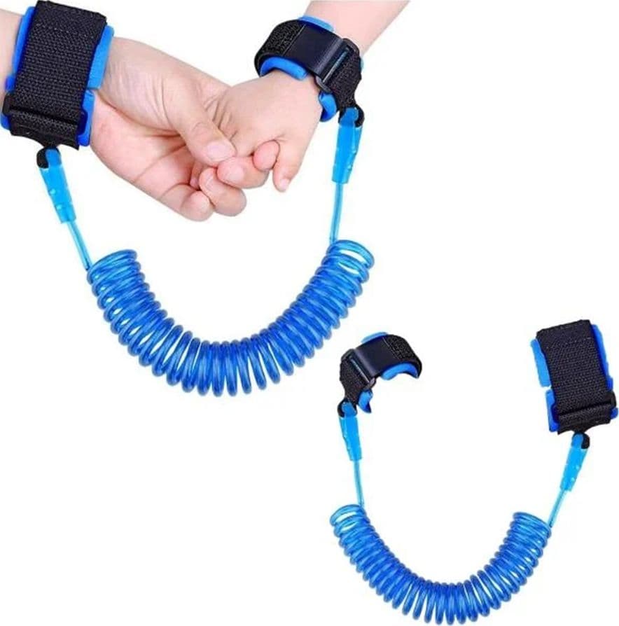 BRACCIALE DI SICUREZZA PORTATILE CON MOLLA ESTENSIBILE 1,5MT ANTI-SMARRIMENTO PER BAMBINI - 4