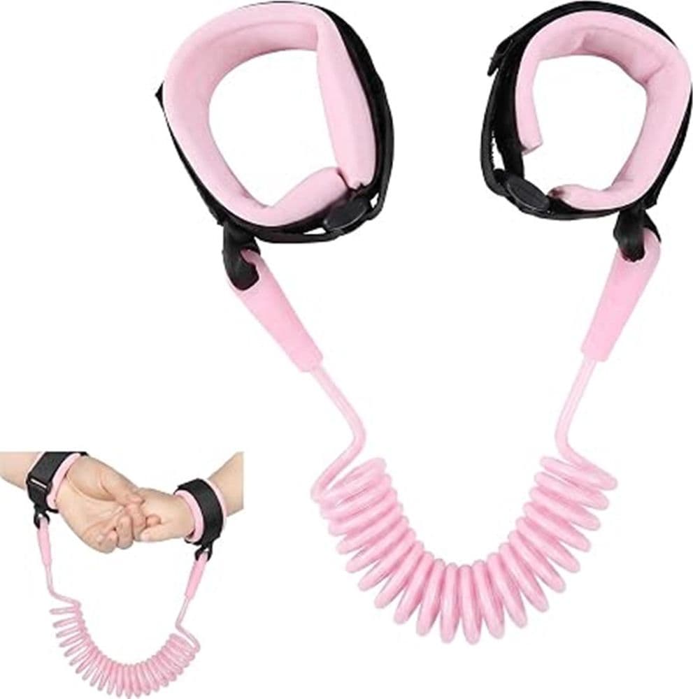 BRACCIALE DI SICUREZZA PORTATILE CON MOLLA ESTENSIBILE 1,5MT ANTI-SMARRIMENTO PER BAMBINI - 8