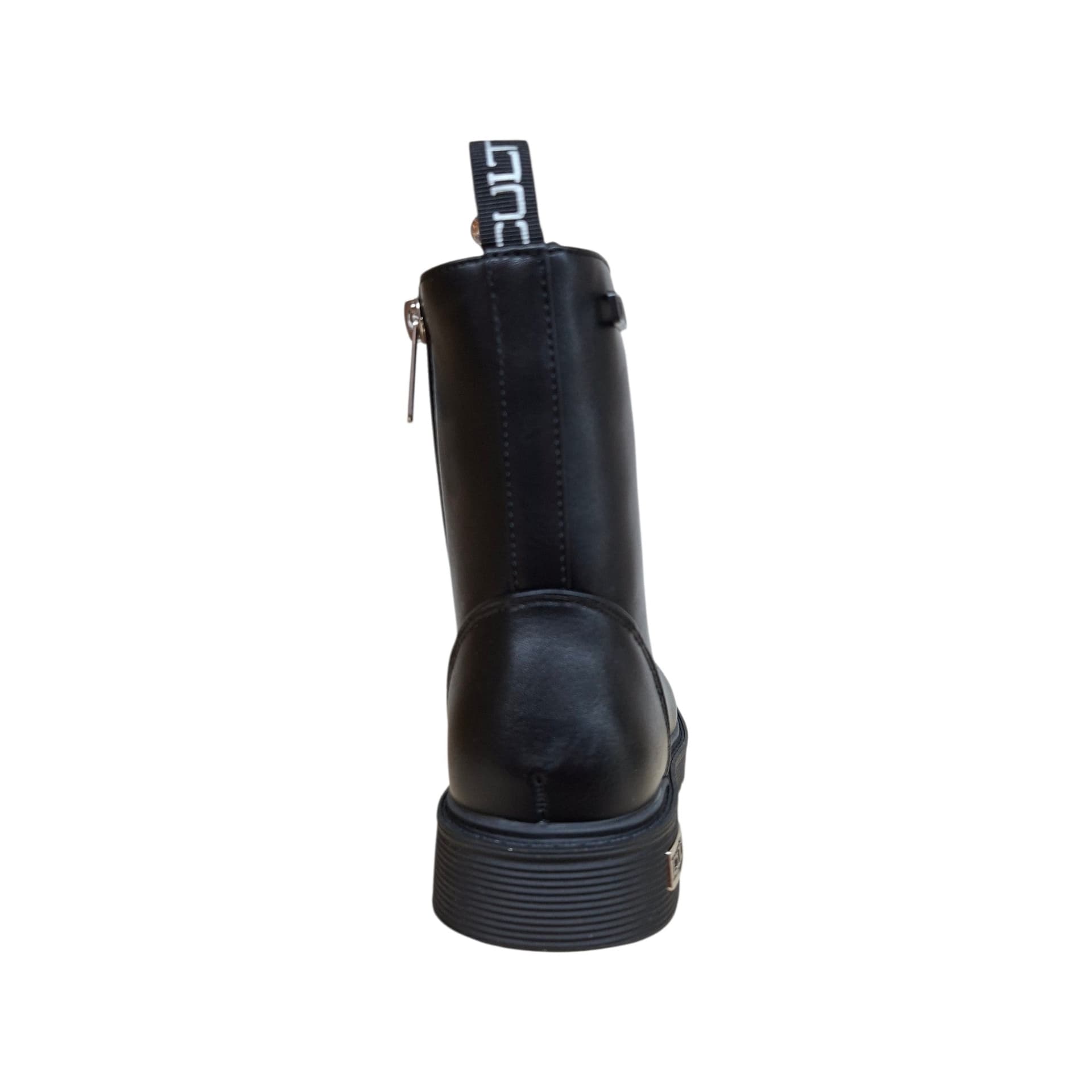 Cult Martin T-710 Anfibio Bambini e Ragazzi Nero | Pelle Zip Laterale Lacci Combat Boot Unisex Robusto Urban | Taglie 31-40 | Scarpetteria Gica - 3