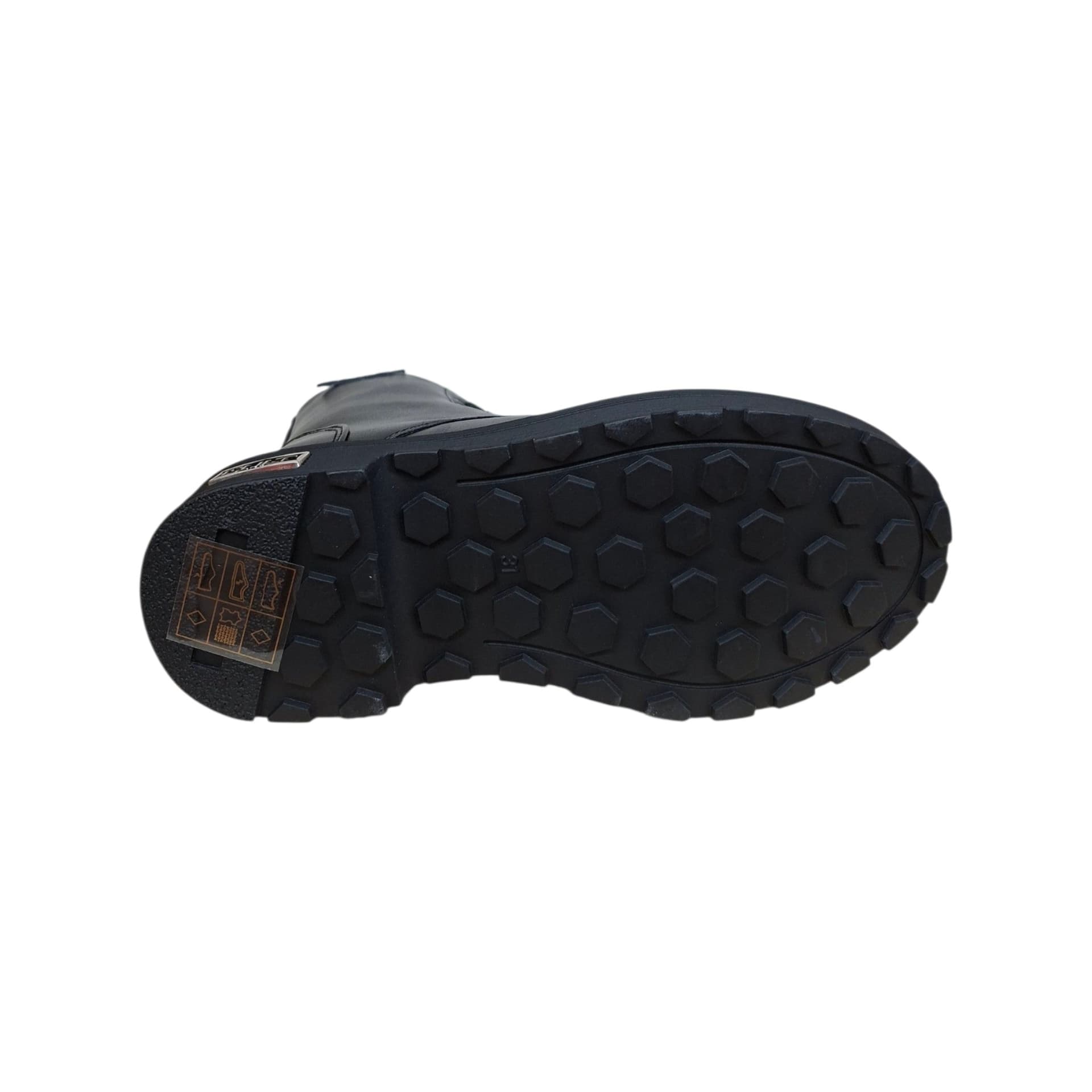 Cult Martin T-710 Anfibio Bambini e Ragazzi Nero | Pelle Zip Laterale Lacci Combat Boot Unisex Robusto Urban | Taglie 31-40 | Scarpetteria Gica - 5