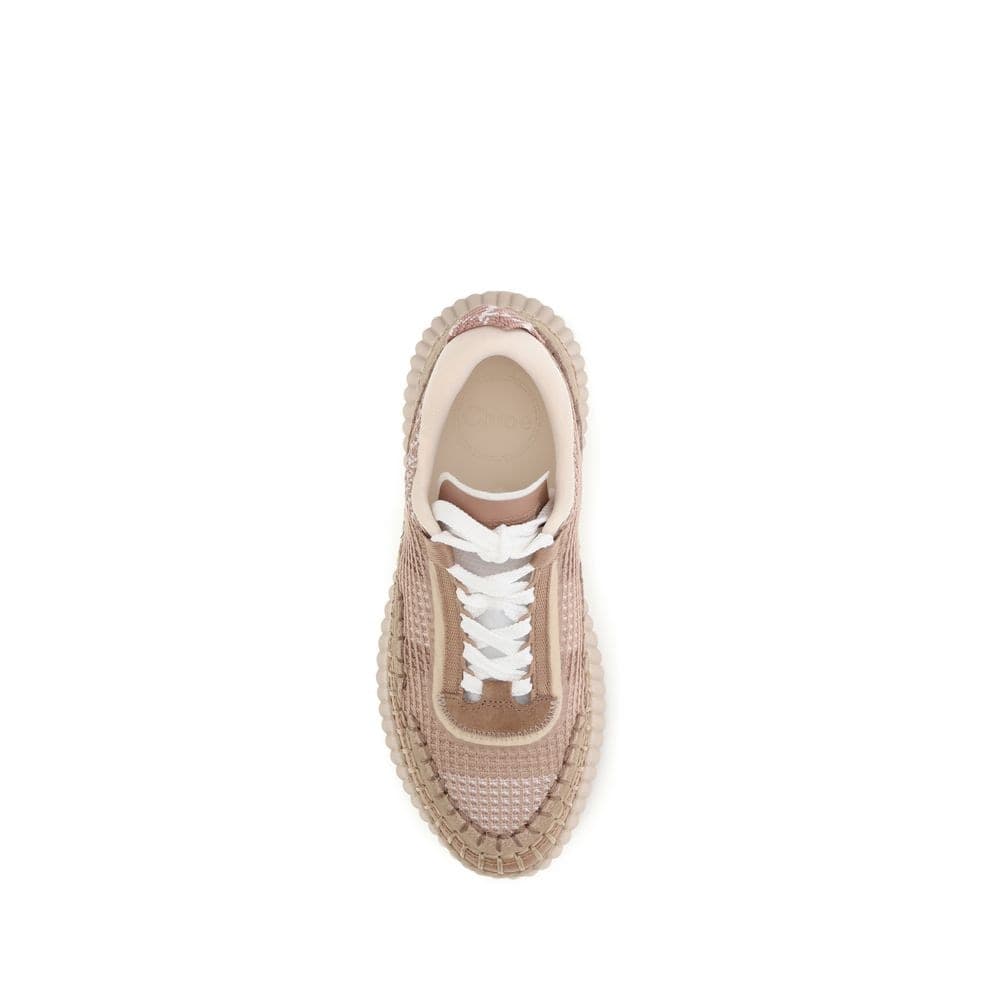 Chloé Beige Nylon Athletic Sneakers - 4