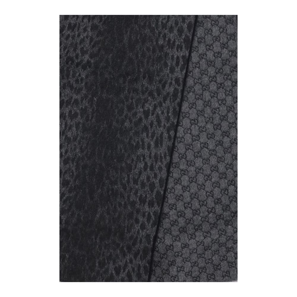 Gucci Gray Wool Oves Aries Scarf - 3