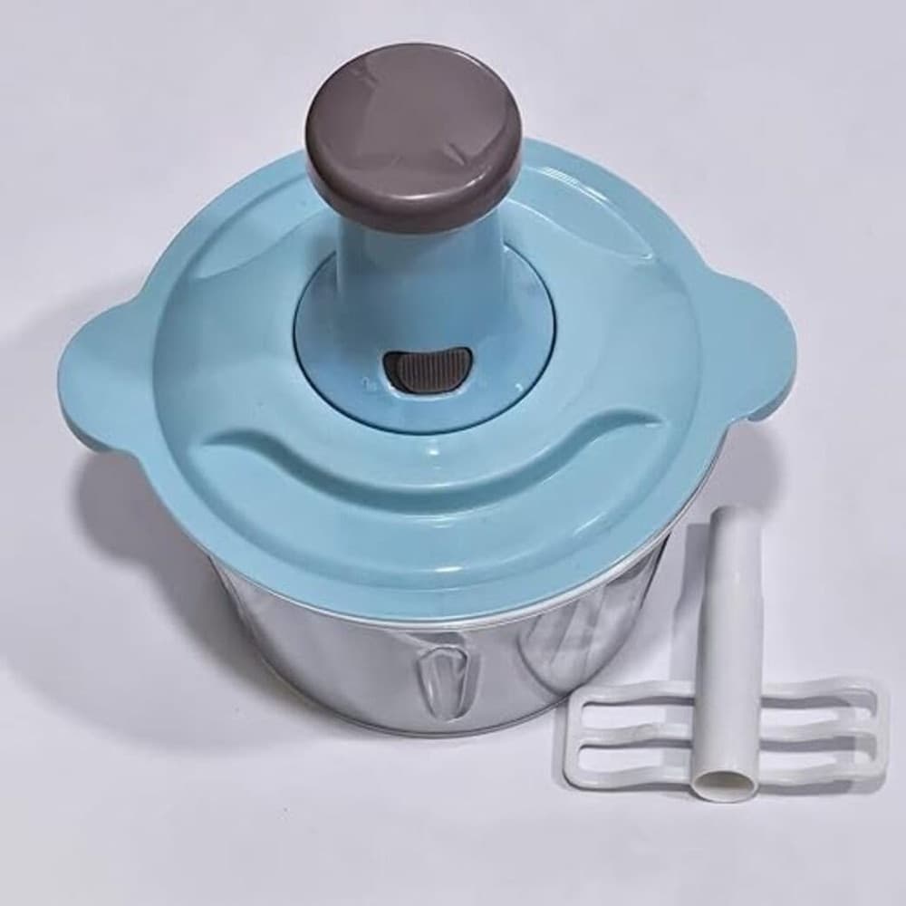 TRITATUTTO DA CUCINA MANUALE A PRESSIONE PER ALIMENTI OMOGENEIZZATI VERDURE CAPACITÀ 1,5LT - 5