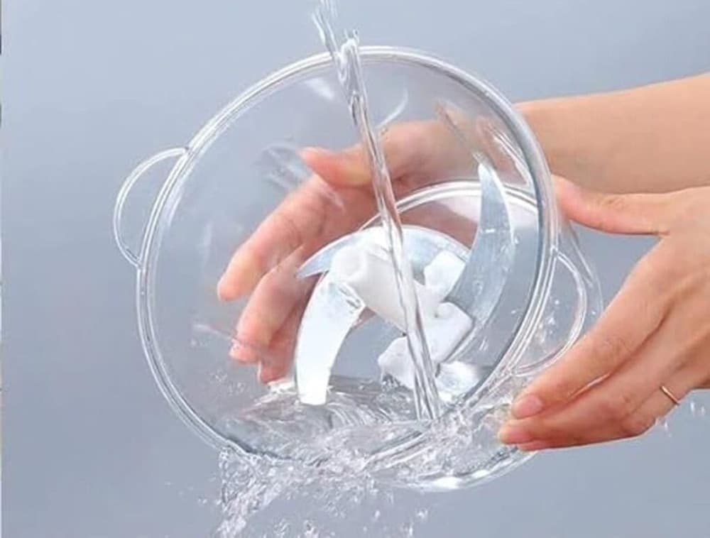 TRITATUTTO DA CUCINA MANUALE A PRESSIONE PER ALIMENTI OMOGENEIZZATI VERDURE CAPACITÀ 1,5LT - 6