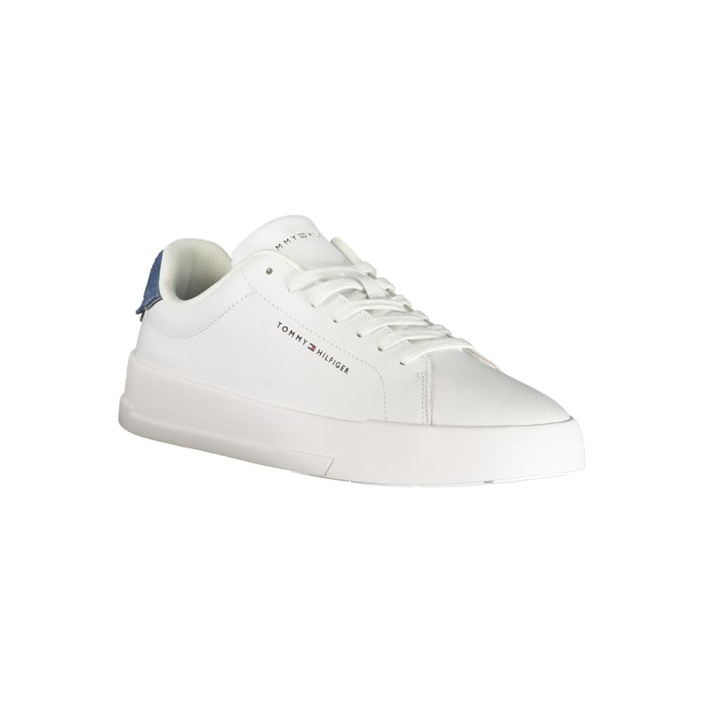 Tommy Hilfiger White Polyurethane Men's Sneaker - 2