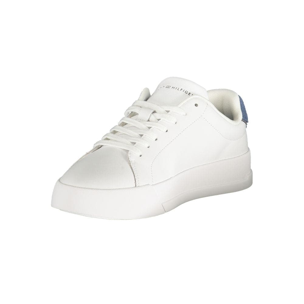Tommy Hilfiger White Polyurethane Men's Sneaker - 3