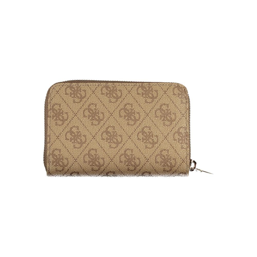 Guess Jeans Beige Polyurethane Women Wallet - 2