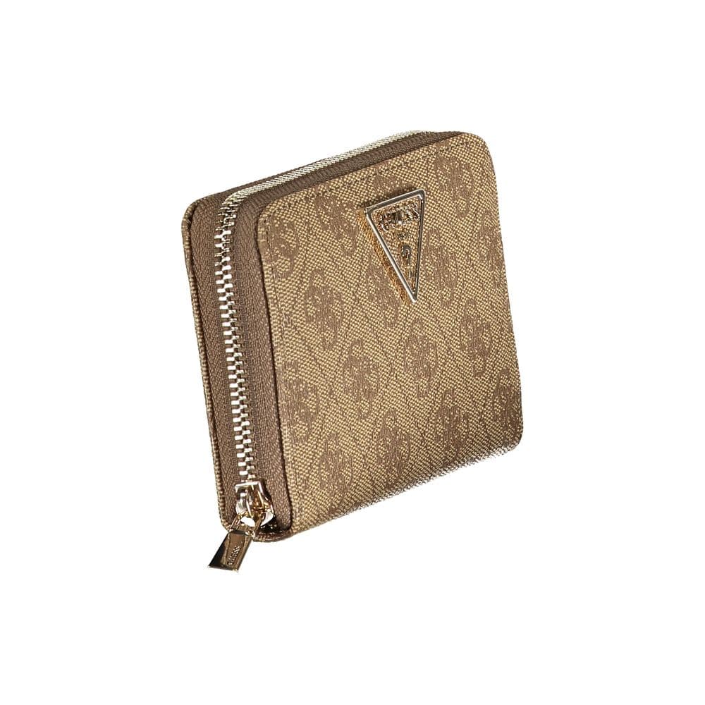 Guess Jeans Beige Polyurethane Women Wallet - 3