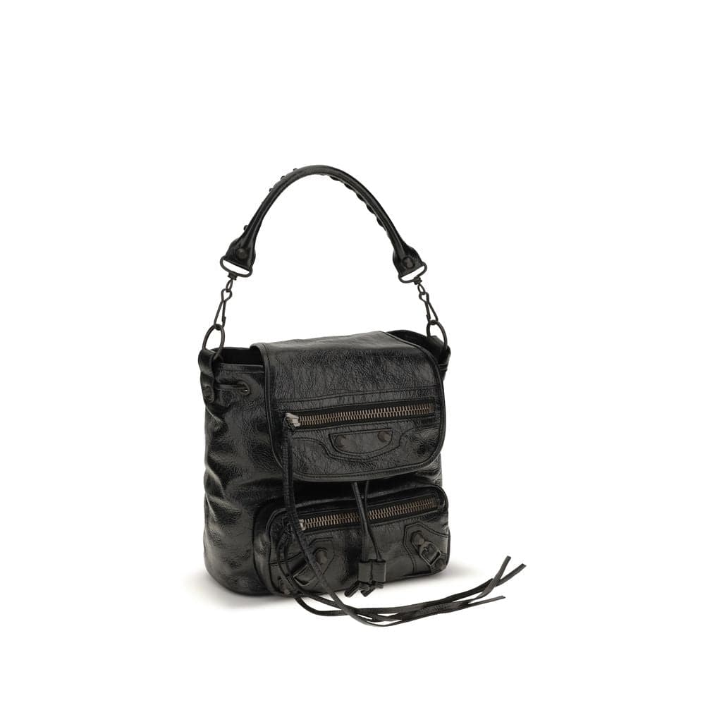 Balenciaga Black Lamb Ovis Aries Backpack - 2