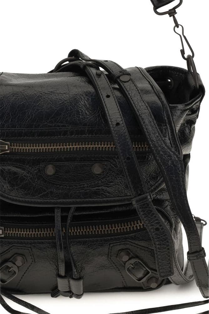 Balenciaga Black Lamb Ovis Aries Backpack - 4