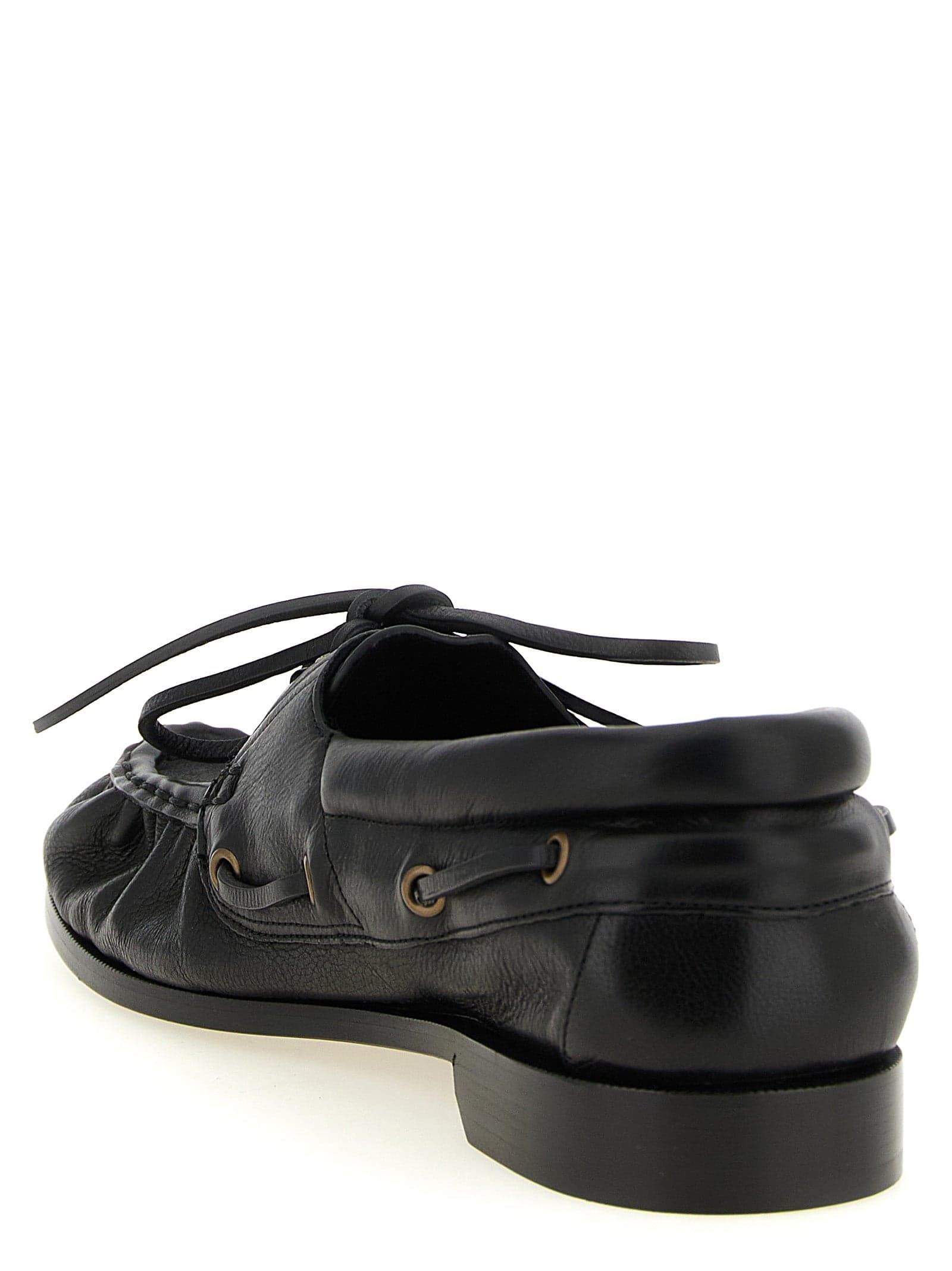 Saint Laurent Black Calfskin Slip-On Loafers - 4