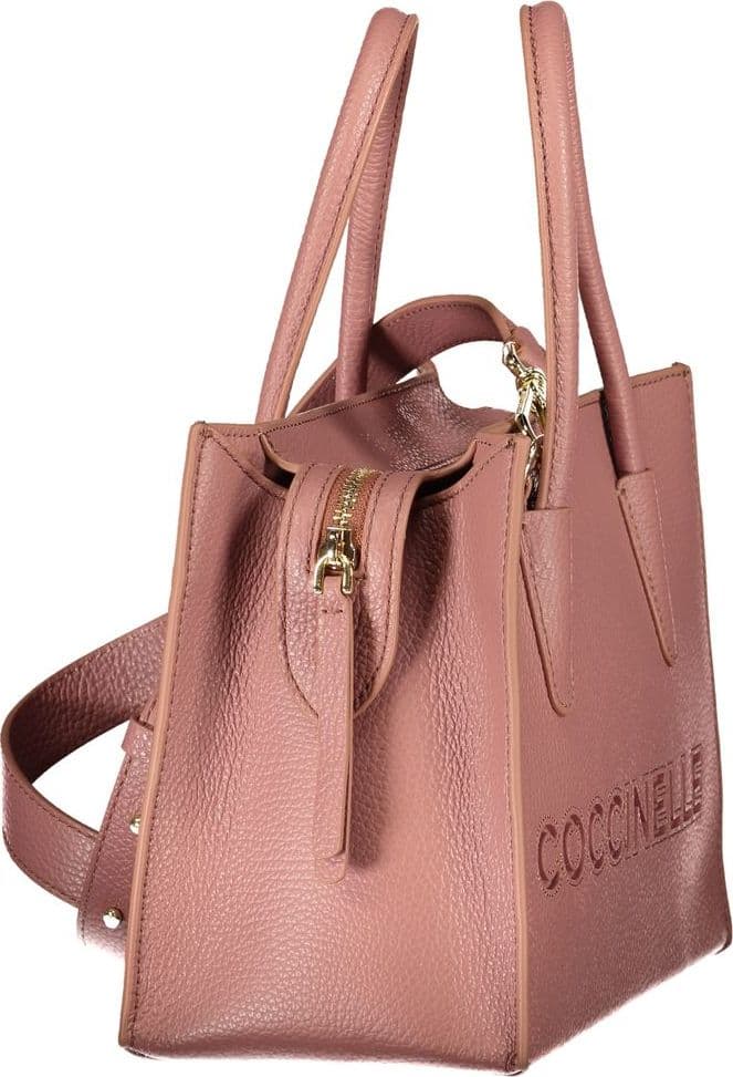 Coccinelle Pink Leather Handbag - 3