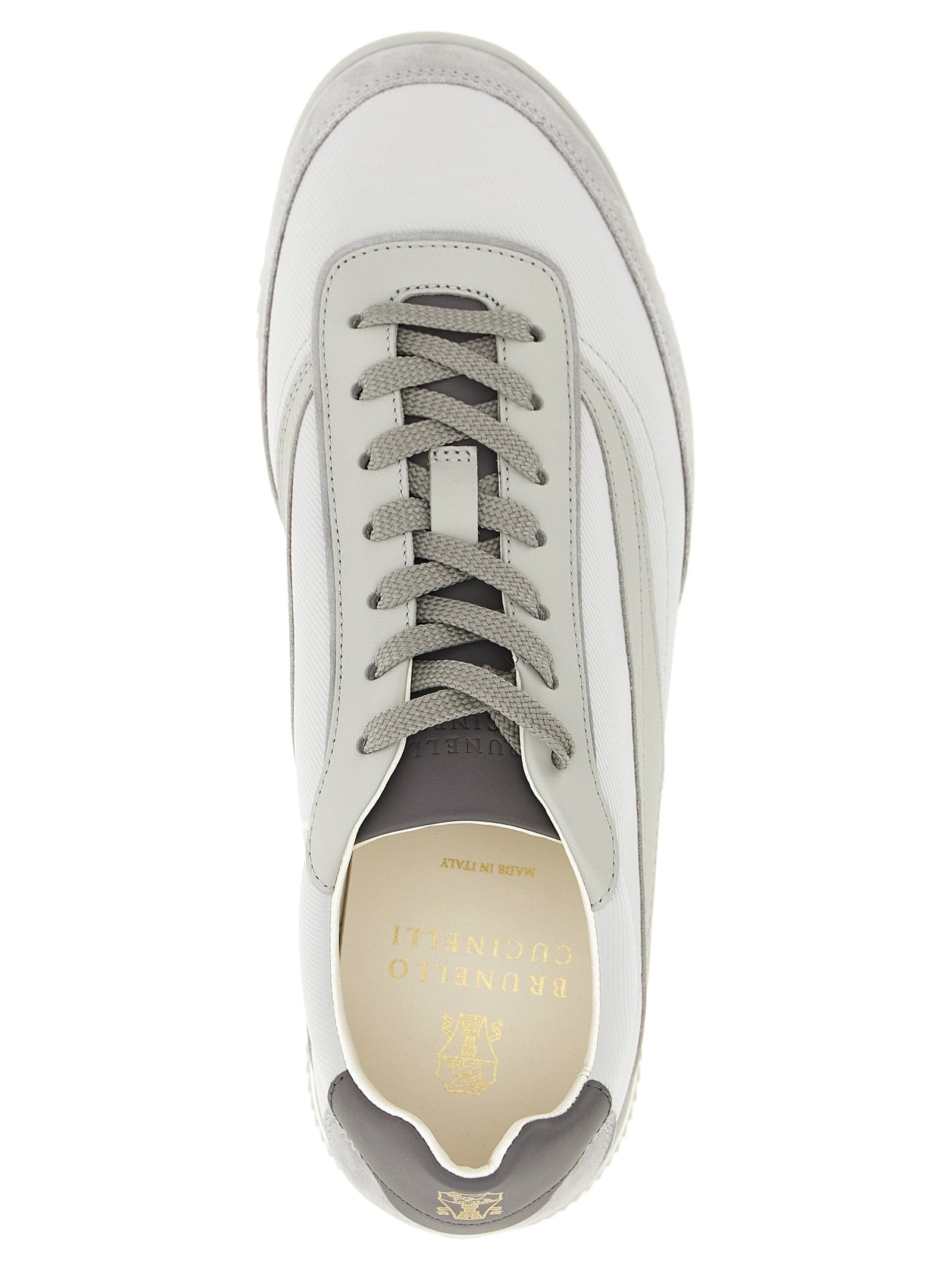 Brunello Cucinelli Gray Polyethylene Low Top Sneakers - 4