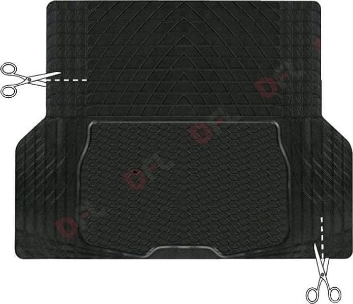 tappeto vasca per baule   automobile  in  gomma ritagliabile  137x108. - 4