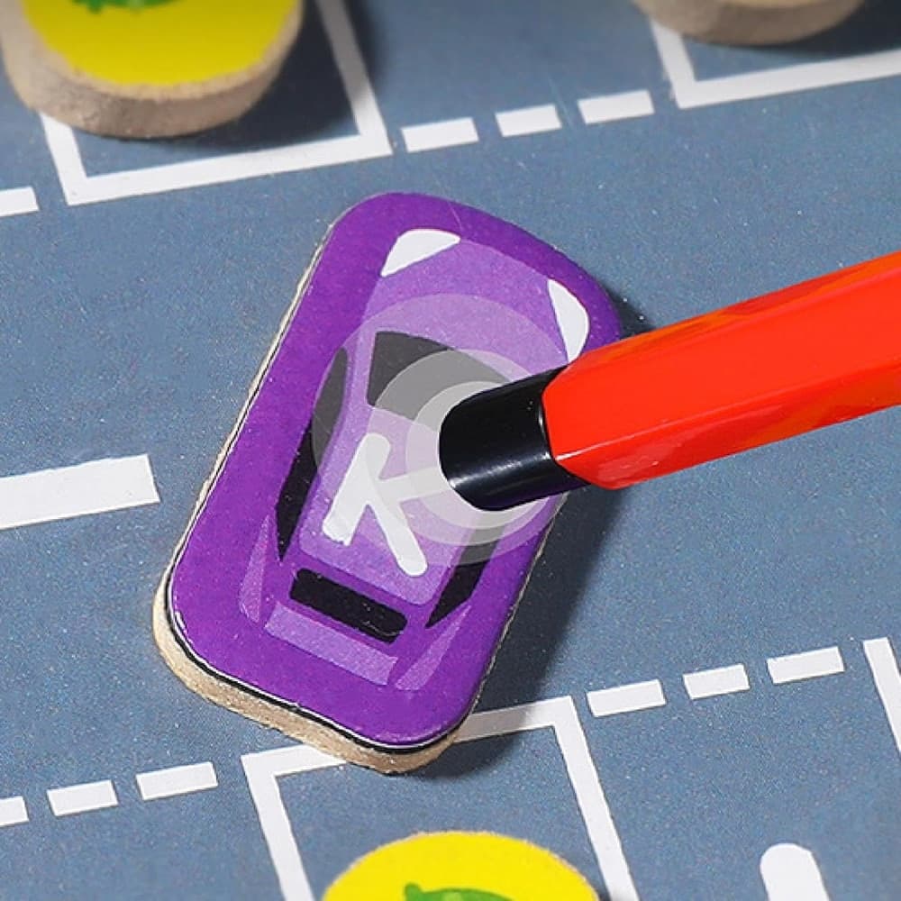 LABIRINTO MAGNETICO IN LEGNO ALFABETO PARCHEGGIO AUTO GIOCO EDUCATIVO PER BAMBINI 32357 - 6