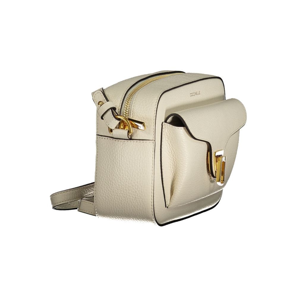 Coccinelle White Leather Women's Bag - 3