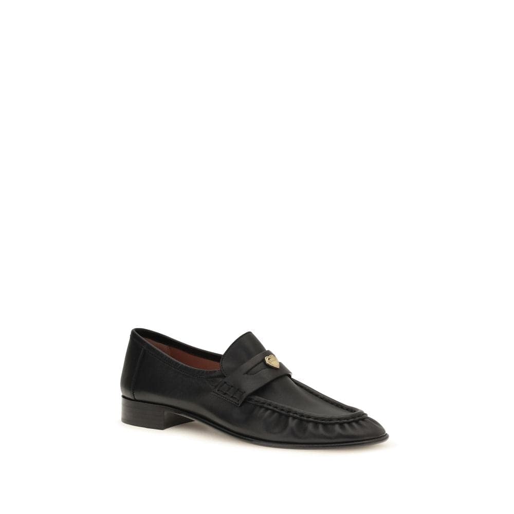 Chloé Black Calf Leather Bos Taurus Slip-On Loafers - 2