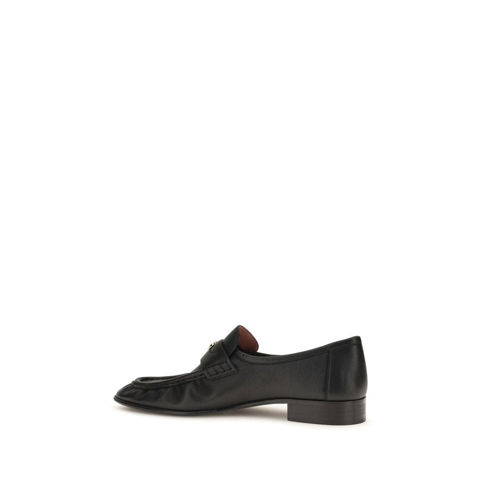 Chloé Black Calf Leather Bos Taurus Slip-On Loafers - 3
