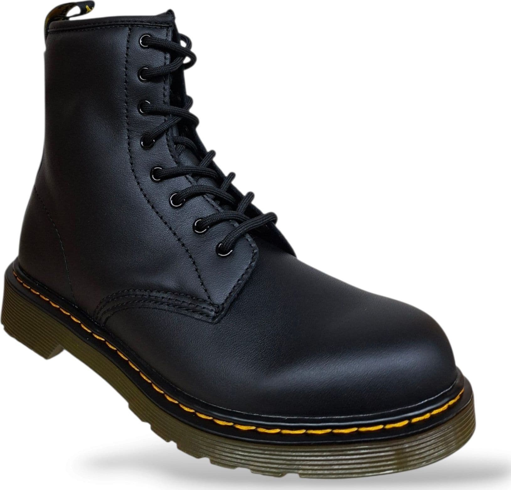 Dr. Martens 1460 Softy Anfibio Ragazzi e Donna Nero | Pelle Softy Morbida Zip Laterale Lacci Iconico Punk Rock | Taglie 37-38.5 | Scarpetteria Gica - 2