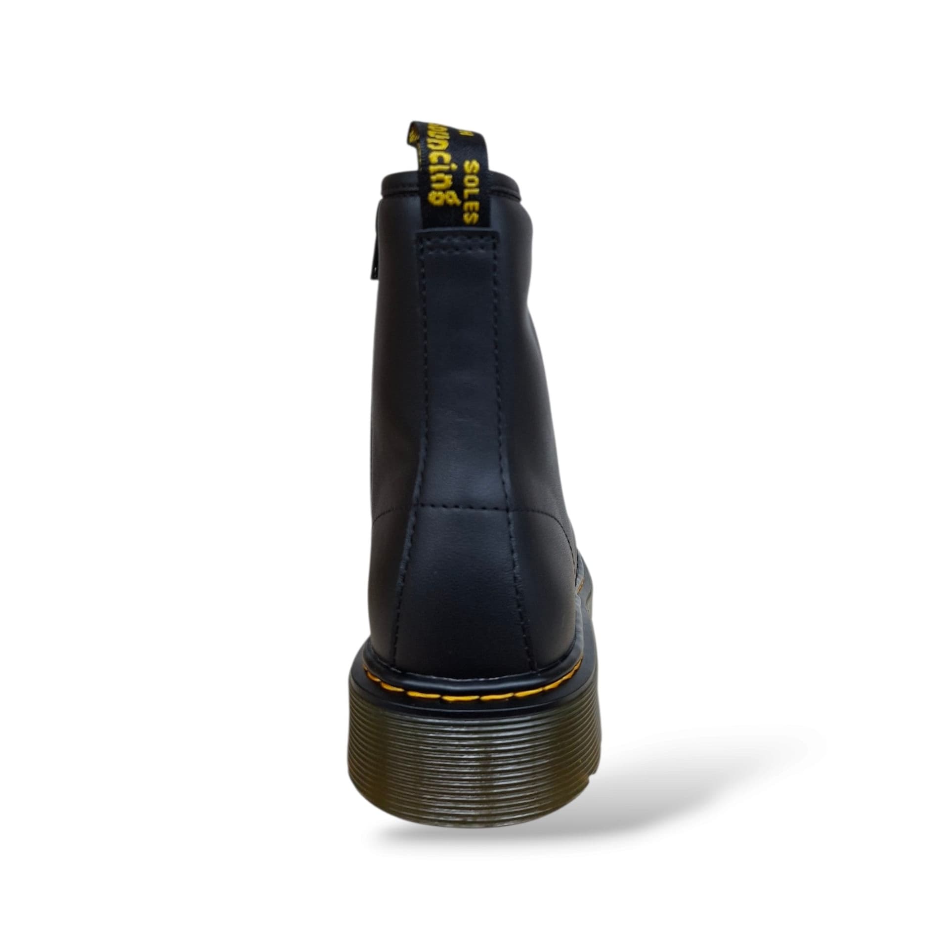 Dr. Martens 1460 Softy Anfibio Ragazzi e Donna Nero | Pelle Softy Morbida Zip Laterale Lacci Iconico Punk Rock | Taglie 37-38.5 | Scarpetteria Gica - 3
