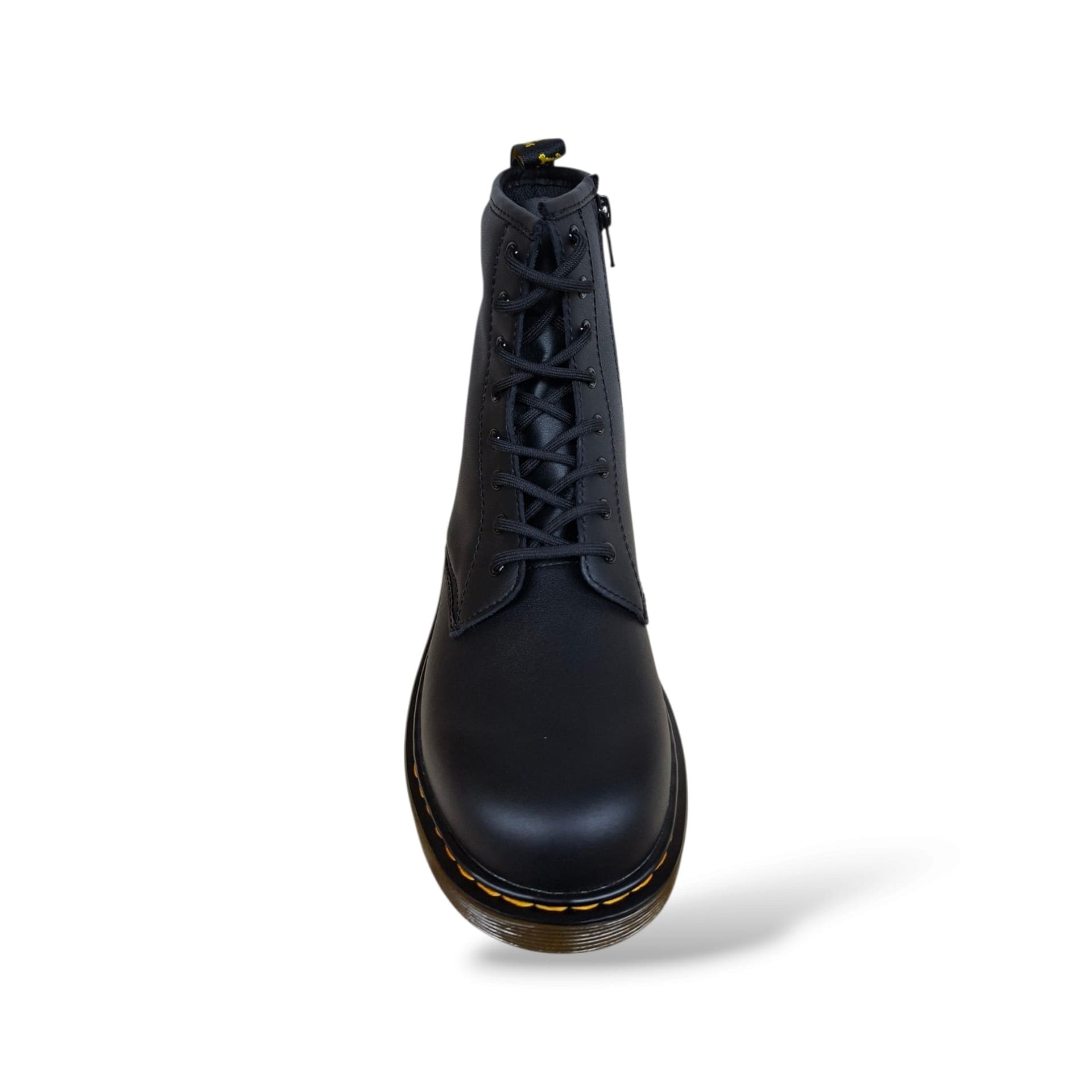 Dr. Martens 1460 Softy Anfibio Ragazzi e Donna Nero | Pelle Softy Morbida Zip Laterale Lacci Iconico Punk Rock | Taglie 37-38.5 | Scarpetteria Gica - 4