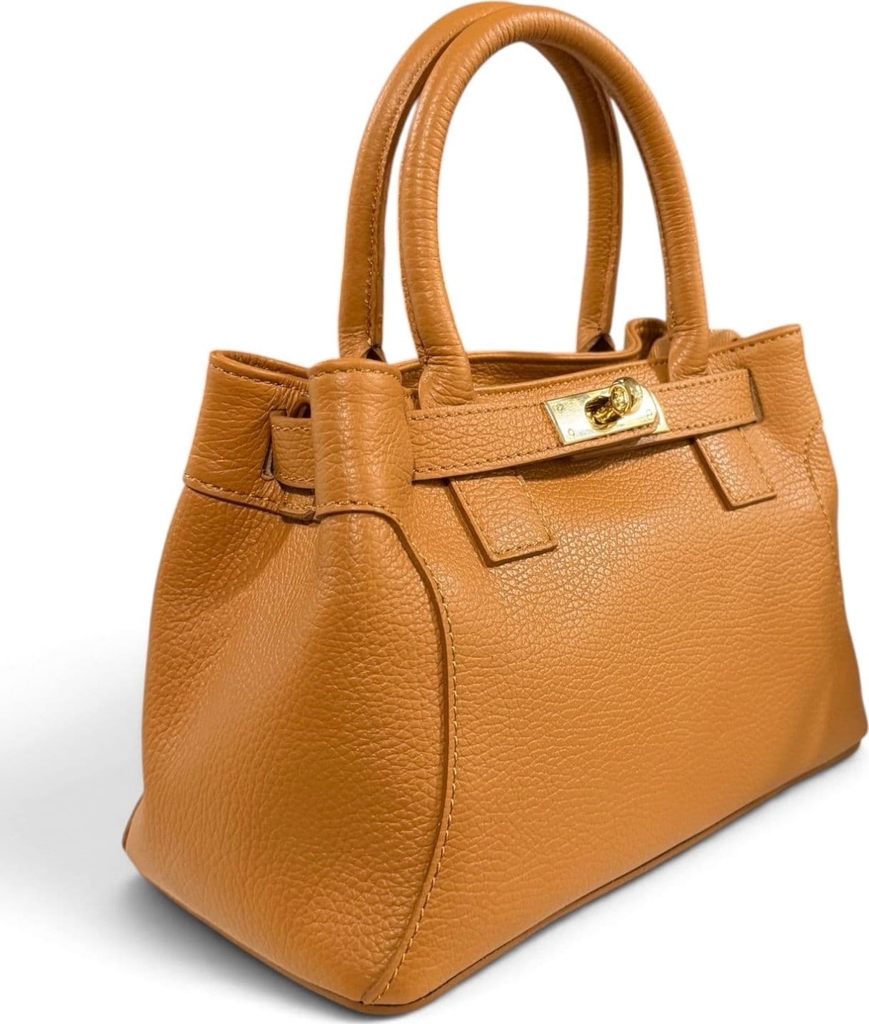Modarno Borsa donna a mano e tracolla "Mia" in vera pelle 26x14x18 cm - 2