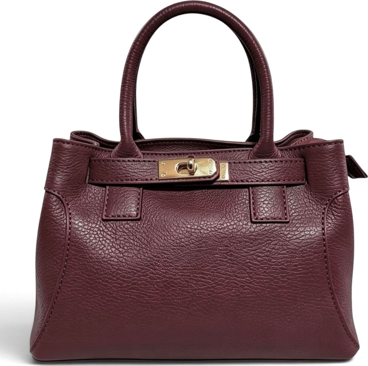 Modarno Borsa donna a mano e tracolla "Mia" in vera pelle 26x14x18 cm - 11