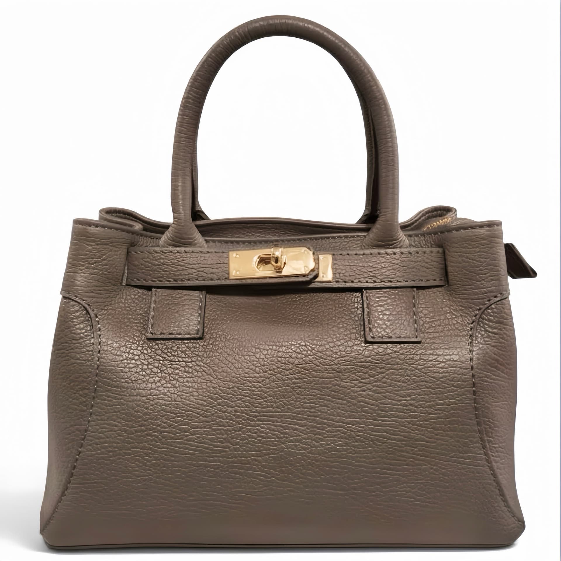 Modarno Borsa donna a mano e tracolla "Mia" in vera pelle 26x14x18 cm - 12
